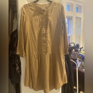 Ll Bean Signature Silk Prairie Dress